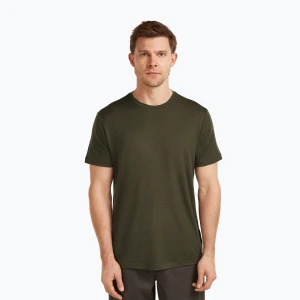 Koszulka trekkingowa męska icebreaker Merino 150 Tech Lite III dark loden Zielony