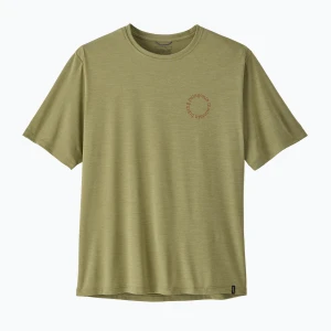 Koszulka trekkingowa męska Patagonia Cap Cool Daily Shirt - Spoke Stencil gumtree green - light gumtree green x-dye