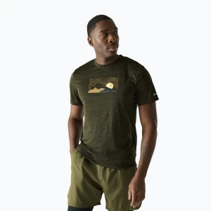 Koszulka trekkingowa męska REGATTA Fingal dark khaki marl