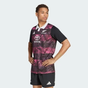 Koszulka treningowa All Blacks na trasę po RPA Adidas bordowy