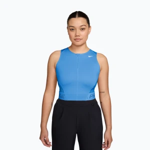 Koszulka treningowa damska Nike Pro Dri-Fit university blue / light photo blue / white