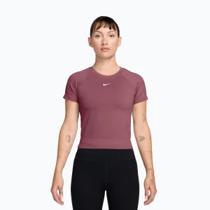Koszulka treningowa damska Nike Pro Seamless pink smoke / white