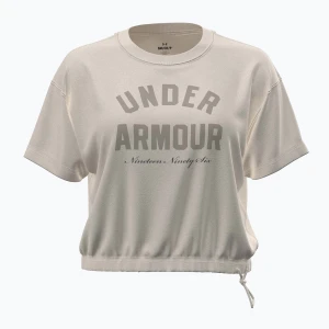 Koszulka treningowa damska Under Armour Bungee Hem Tee summit white/khaki base