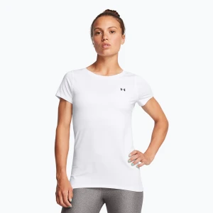 Koszulka treningowa damska Under Armour Heat Gear Armour white/black