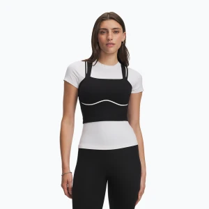Koszulka treningowa damska Under Armour Meridian Contour Tank ultimate black / white / ultimate black
