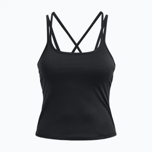 Koszulka treningowa damska Under Armour Meridian Fitted Tank black/metallic silver