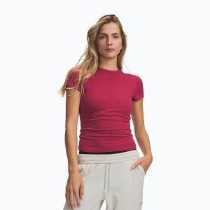 Koszulka treningowa damska Under Armour Motion Fitted SS claret / ox blood Różowy