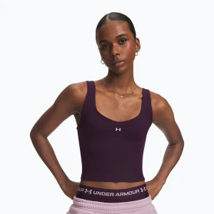 Koszulka treningowa damska Under Armour Motion Tank purple echo / mauve pink Fioletowy