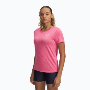 Koszulka treningowa damska Under Armour Tech C-Twist super pink / white