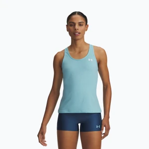Koszulka treningowa damska Under Armour Tech Mesh Racer Tank blue haze/white