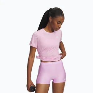 Koszulka treningowa damska Under Armour Tech Twist pink dawn/white