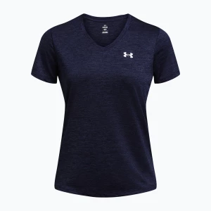 Koszulka treningowa damska Under Armour Tech V-Twist midnight navy/white