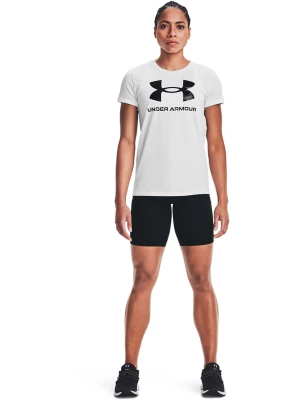 Koszulka treningowa damska Under Armour UA Rival Logo SS - biała