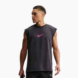 Koszulka treningowa męska Nike Sleeveless T-Shirt black / hyper pink