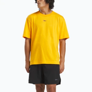 Koszulka treningowa męska Reebok Atlethe Hype Tee electric amber Żółty