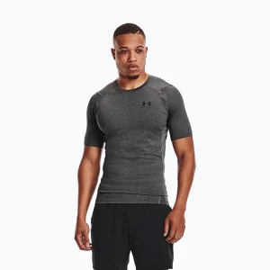 Koszulka treningowa męska Under Armour HG Armour Comp carbon heather / black Szary