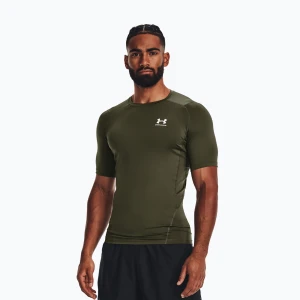 Koszulka treningowa męska Under Armour HG Armour Comp marine od green / white