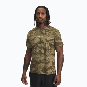 Koszulka treningowa męska Under Armour Project Rock Iso Chill SS bayou/timberwolf taupe/baroque green