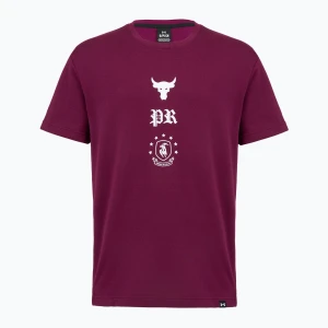 Koszulka treningowa męska Under Armour Project Rock Terry Q3 purple Fioletowy