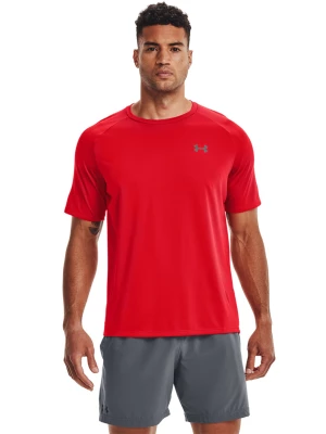 Koszulka treningowa męska UNDER ARMOUR Tech 2.0 SS Tee - czerwona