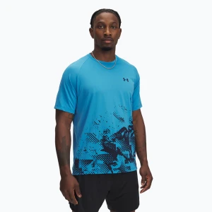 Koszulka treningowa męska Under Armour Tech Fade ether blue/midnight navy/midnight navy