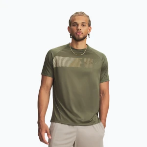 Koszulka treningowa męska Under Armour Tech Graphic Tee Marine Od Green / City Khaki