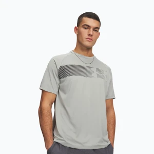 Koszulka treningowa męska Under Armour Tech Graphic Tee titanium/black Szary