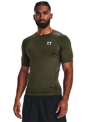 Koszulka treningowa męska Under Armour UA Hg Armour Comp Ss - oliwkowa/khaki