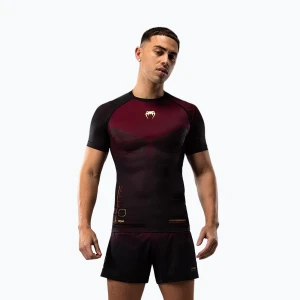 Koszulka treningowa męska Venum Tactical XT Rashguards black/burgundy/gold