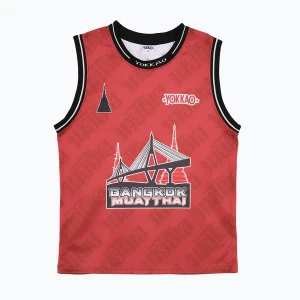 Koszulka treningowa męska YOKKAO Basket Bridge Tank Top red