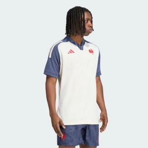 Koszulka treningowa reprezentacji Francji w rugby Adidas biały