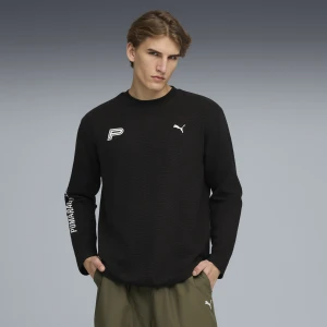 Zdjęcie produktu Koszulka unisex FUTURE.PUMA.ARCHIVE z gofrowej tkaniny o luźnym kroju z długim rękawem, Odzież, Czarny,