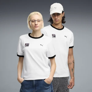 Koszulka unisex FUTURE.PUMA.ARCHIVE z lamówką, Odzież, Biały