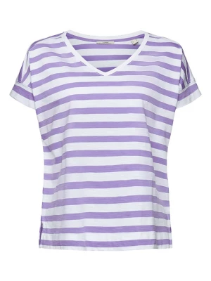 ESPRIT Koszulka w kolorze lawendowo-białym rozmiar: M
