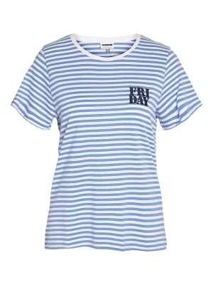 Noisy may Koszulka w kolorze niebiesko-białym rozmiar: XS