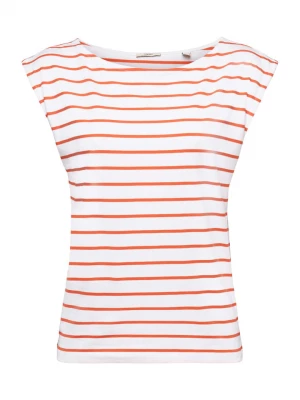 ESPRIT Koszulka w kolorze pomarańczowo-białym rozmiar: XS