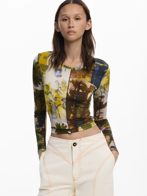 Koszulka w kwiaty na jesień Desigual