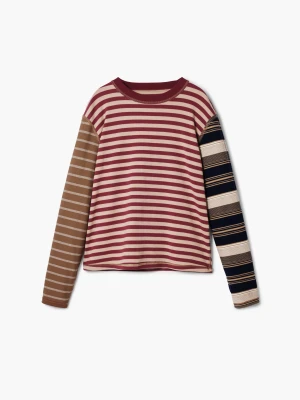 Koszulka w paski grunge Desigual