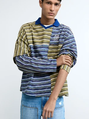 koszulka w paski łączona Desigual