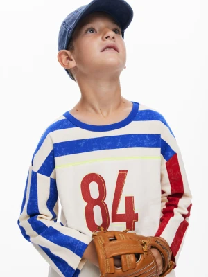 Koszulka w paski z rękawem 3/4 Desigual