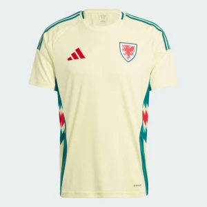 Koszulka Wales 24 Away Adidas Pearl Citrine