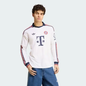 Koszulka wyjazdowa FC Bayern Monachium 26/27 z długim rękawem Adidas biały