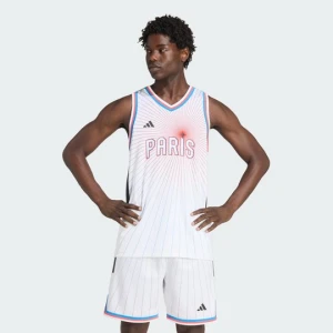Koszulka wyjazdowa Paris Basketball Adidas biały