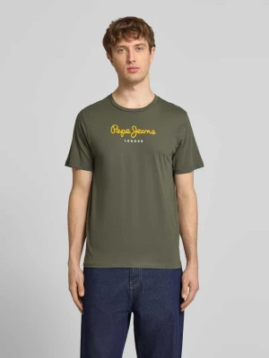 Koszulka z czystej bawełny w kroju regular fit model 'EGGO' Pepe Jeans