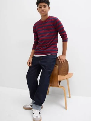 Koszulka z dekoltem henley z czystej bawełny organicznej (2 szt.) bonprix