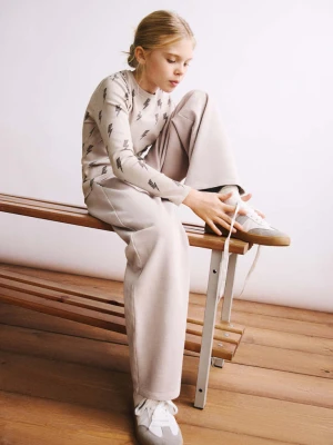 Koszulka z długiem rękawem i nadrukiem różowy - Dzieci - lata - MANGO KIDS