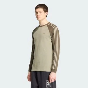 KOSZULKA Z DŁUGIM RĘKAWEM 3-STRIPES Adidas zielony