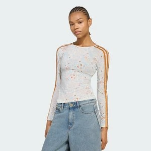 KOSZULKA Z DŁUGIM RĘKAWEM ADIDAS ORIGINALS SUMMER GLOW MESH GRAPHICS biały