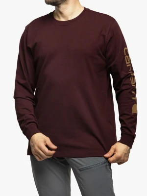 Koszulka z długim rękawem Carhartt Sleeve Logo T-Shirt L/S - port