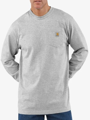 Koszulka z długim rękawem Carhartt Workwear Pocket T-Shirt L/S - heather grey